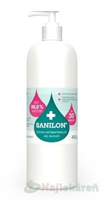 E-shop SANILON čistiaci antibakteriálny gél na ruky 450g