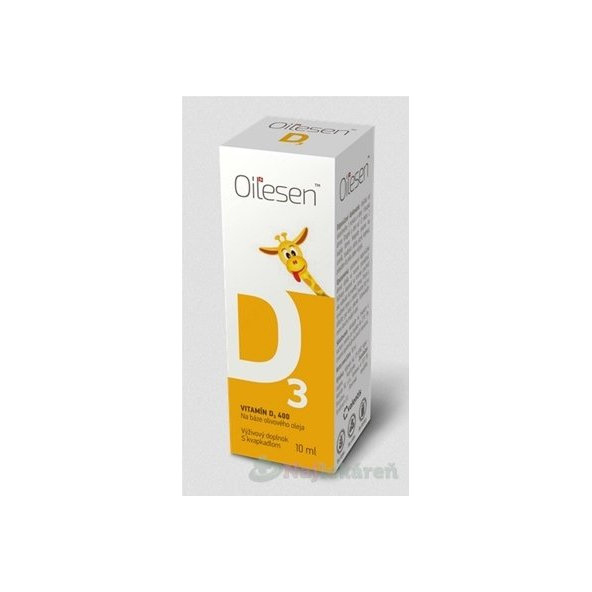 OILESEN VITAMÍN D3 400 kvapky, výživový doplnok, 10 ml