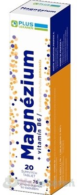 E-shop PLUS LEKÁREŇ Magnézium + vitamín B6 20ks