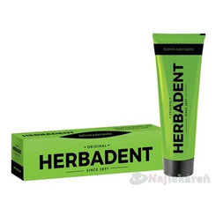 HERBADENT original Bylinná zubná pasta s fluórom 1x100 g