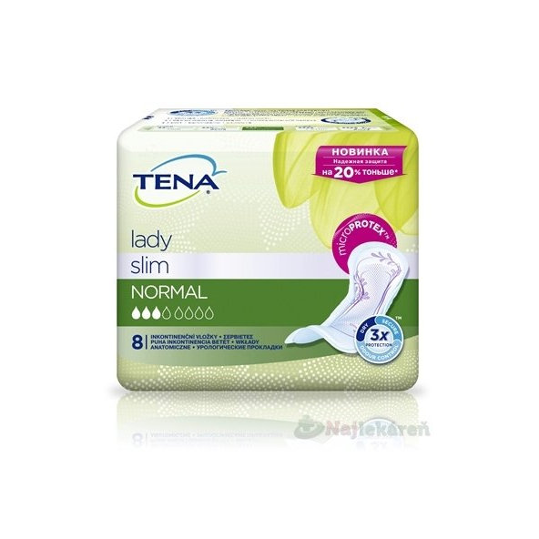 TENA Lady Slim NORMAL vložky inkontinenčné 8ks