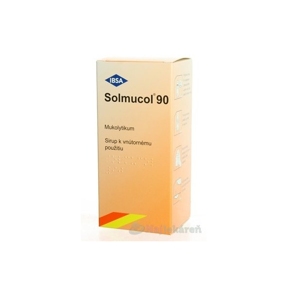 Solmucol sirup na vykašliavanie 90 ml