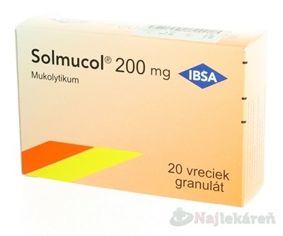 E-shop Solmucol na vykašliavanie 200 mg 20 vrecúšok