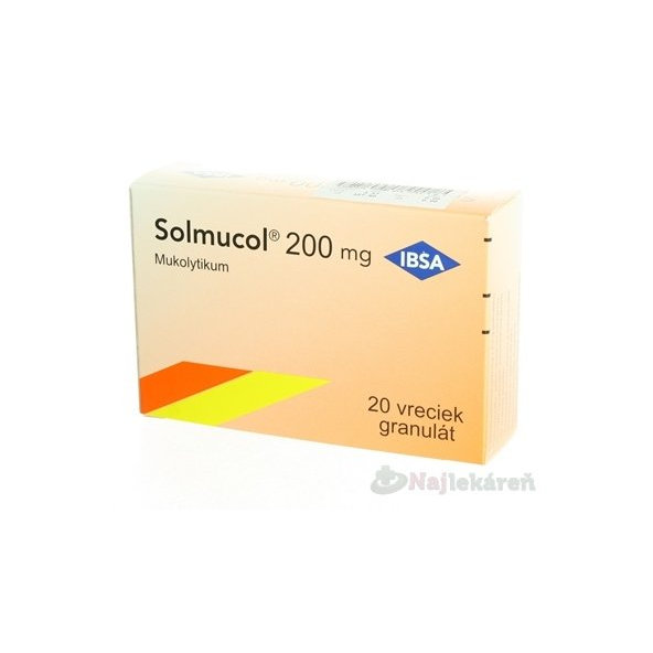 Solmucol na vykašliavanie 200 mg 20 vrecúšok