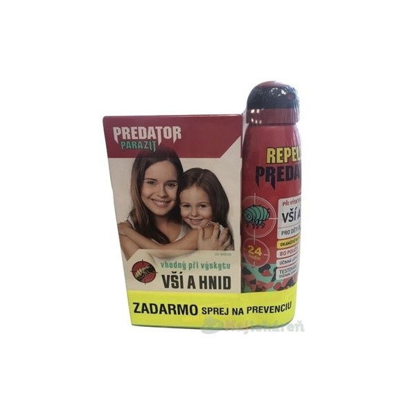 PREDATOR PARAZIT pri výskyte vší a hníd PACK