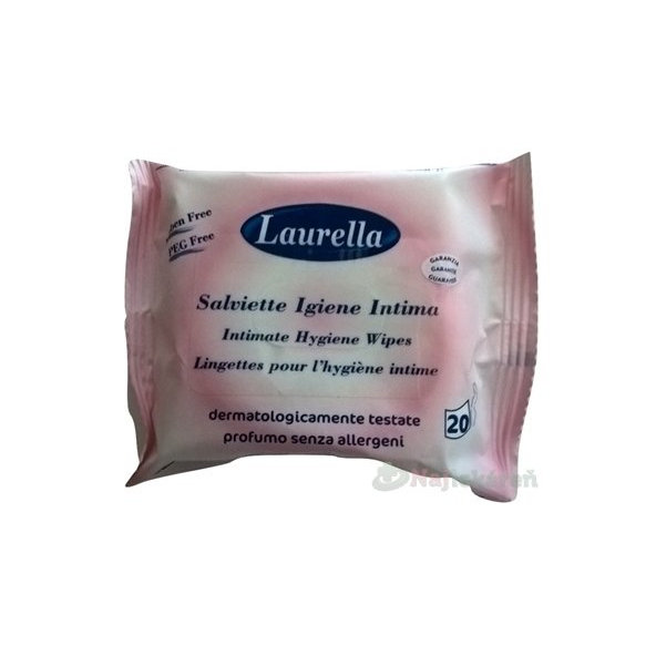 LAURELLA Intima intímne vlhčene´obrúsky 20ks