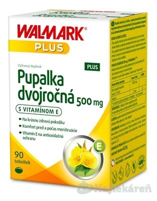 E-shop WALMARK Pupalka dvojročná 500 mg s vitamínom E, 90 ks