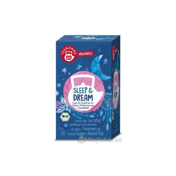 TEEKANNE ORGANICS BIO SLEEP & DREAM, bylinný čaj, 20x1,7g