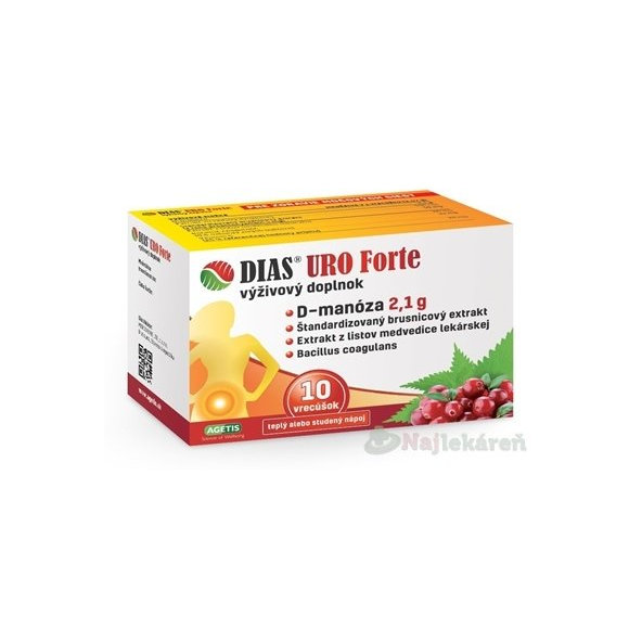 DIAS URO Forte na močové cesty 10 vrecúšok