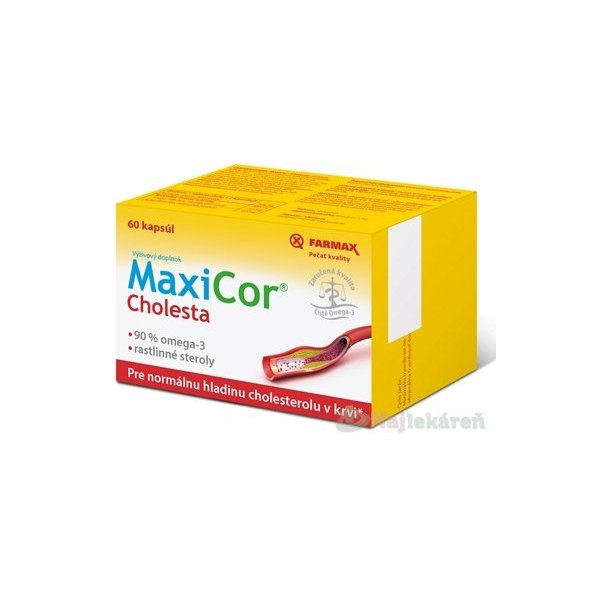 FARMAX MaxiCor Cholesta, cps 1x60 ks