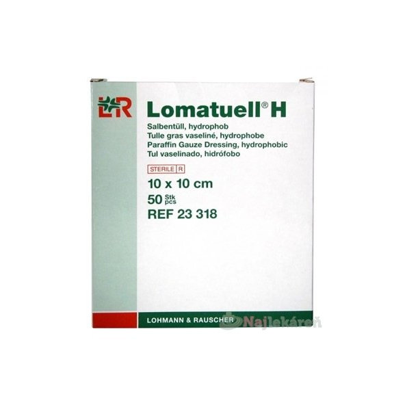 LOMATUELL H TYL PARAFÍNOVÝ 10x10cm, 50ks