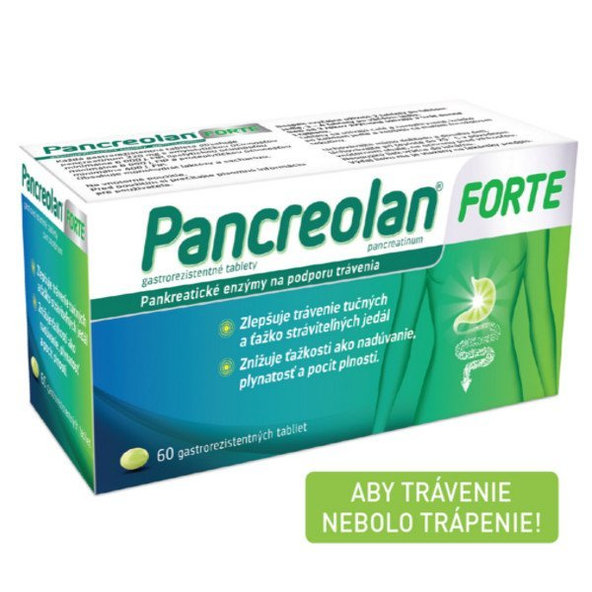 Zentiva PANCREOLAN FORTE na trávenie 60 tabliet