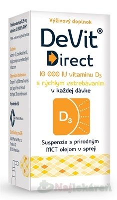 E-shop DeVit Direct 10 000 IU, sprej 1x6 ml
