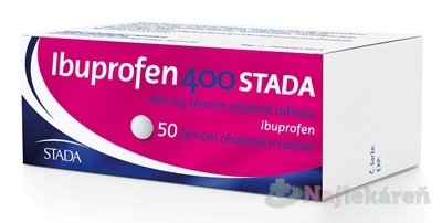E-shop Ibuprofen 400 STADA na bolesť a zápal 50 tabliet