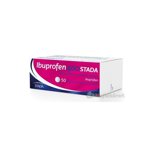 Ibuprofen 400 STADA na bolesť a zápal 50 tabliet