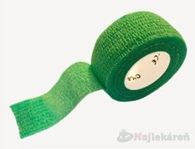 E-shop MEDIC Bandáž Finger Zelená 2,5cmx4,5m, náplasť elastická (rýchloobväz) 1ks