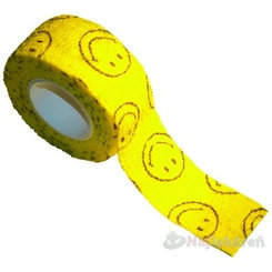 MEDIC Bandáž Finger Smajlík, 2,5cmx4,5m,náplasť elastická (rýchloobväz) 1ks