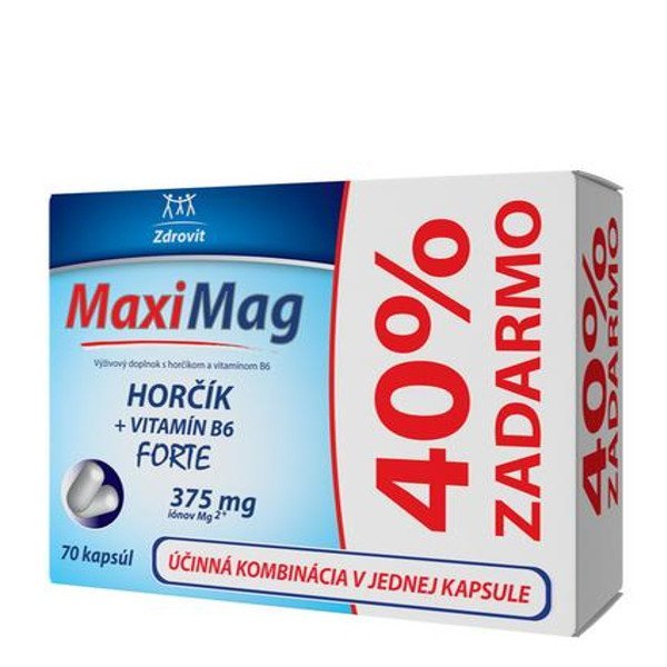 E-shop Zdrovit MaxiMag Horčík + Vitamín B6 forte 70 cps
