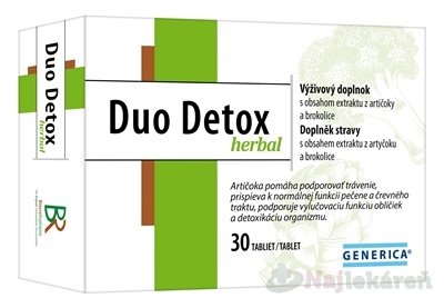 E-shop GENERICA Duo Detox herbal 30 ks