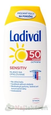 E-shop Ladival SENSITIV SPF 50 mlieko na opaľovanie