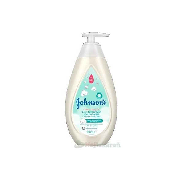 Johnson's Cottontouch kúpeľ a umývací gél 2v1 500ml