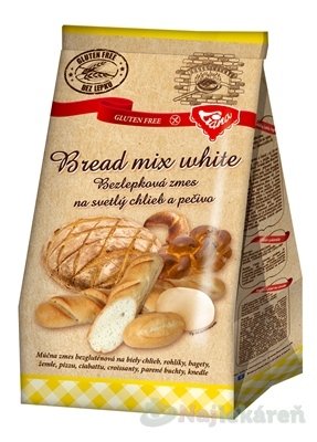 E-shop Liana Bread mix white, bezgluténová zmes na svetlý chlieb a pečivo, 1000g