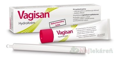 E-shop Vagisan HydroKrém, s vaginálnym aplikátorom 1x25 g