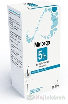 E-shop Minorga 5 % dermálny roztok 3x60ml
