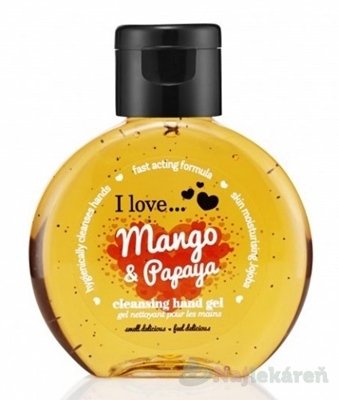 E-shop I Love Čistiaci gél na ruky Mango a Papaya 65ml