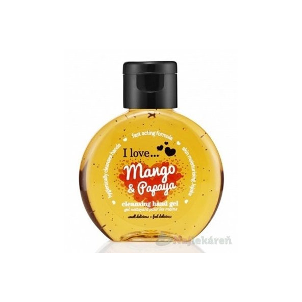 I Love Čistiaci gél na ruky Mango a Papaya 65ml