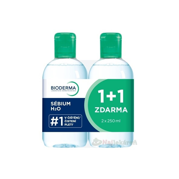 BIODERMA Sébium H2O micelárna voda Festival 2x250ml