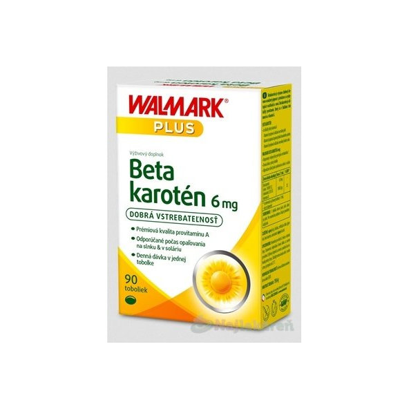 WALMARK Beta karotén 6 mg, cps 1x90 ks