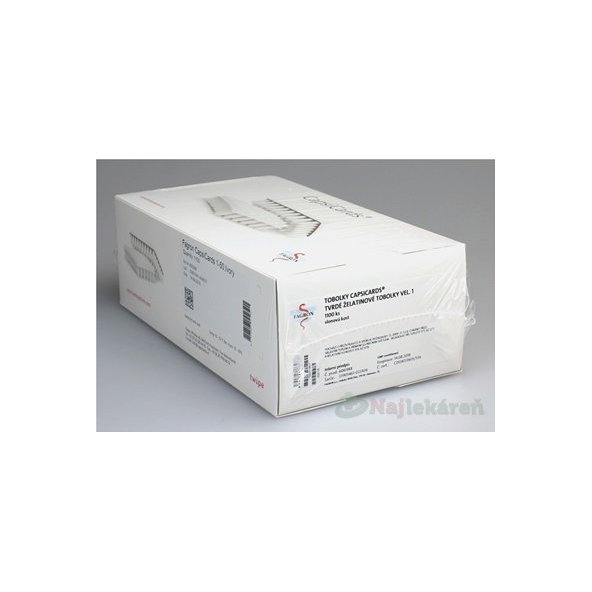 FAGRON CapsiCards žel. kapsule vel´. 1 slonovinové 1100ks kartón