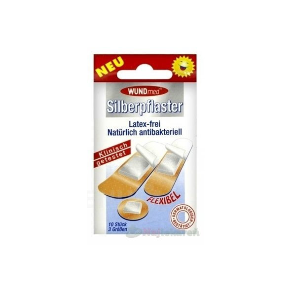 WUNDmed Flexibilná náplasť s obsahom striebra 10ks