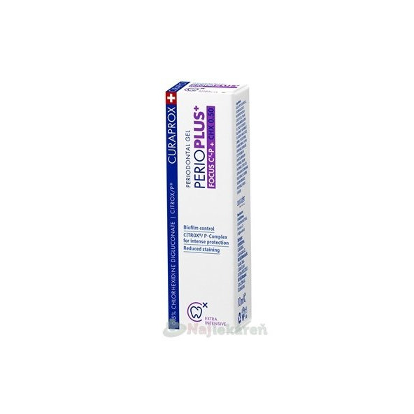 CURAPROX Perio Plus Focus CHX 0,50 % zubný gél 10 ml