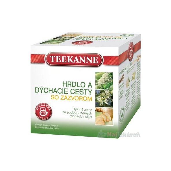 TEEKANNE BČ HRDLO A DÝCHACIE CESTY so zázvorom, bylinná zmes, 10x2g