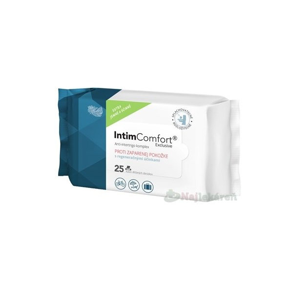 INTIMComfort Vlhčené obrúsky multipack, 1x25 ks