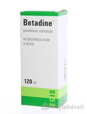 E-shop Betadine dezinfekčný roztok 100 mg/ml 120 ml