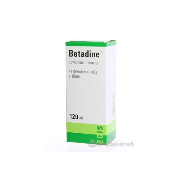 Betadine dezinfekčný roztok 100 mg/ml 120 ml