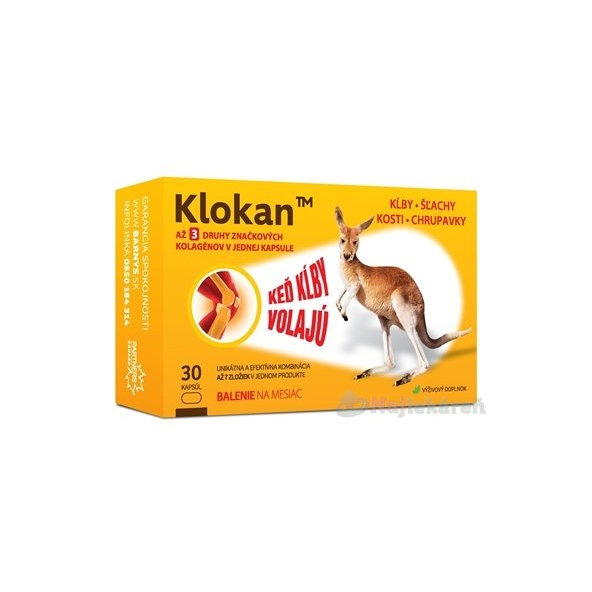 Klokan, prispieva k normálnej tvorbe kolagénu, 30 ks