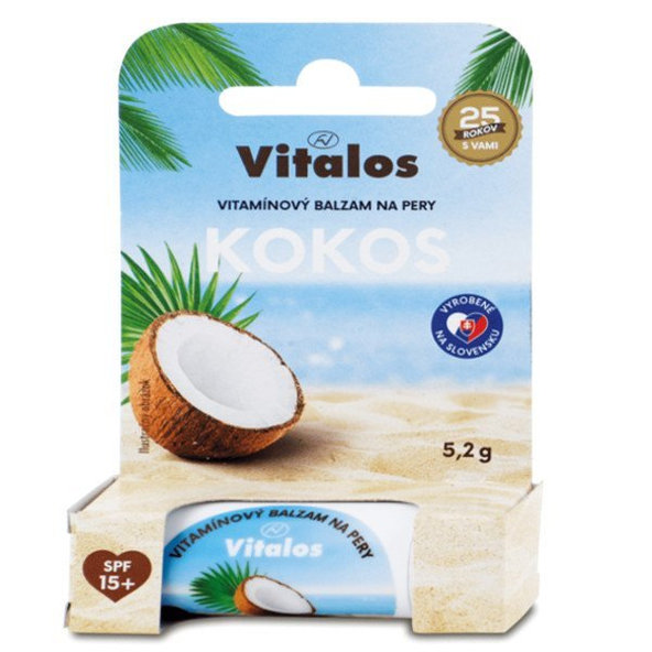 VITALOS Balzam na pery kokos SPF15