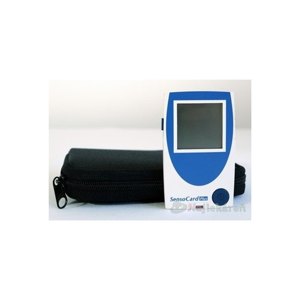 SENSOCARD PLUS HOVORIACI GLUKOMETER pero, lancety, prúžky, púzdro- hovoriaci, s pamäťou a pripoj1set