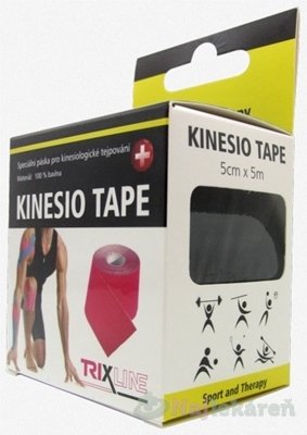 E-shop KINESIO TAPE TRIXLINE čierna, 5cmx5m, 1ks