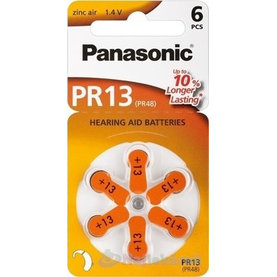 Panasonic PR13 batérie do načúvacích prístrojov 6ks
