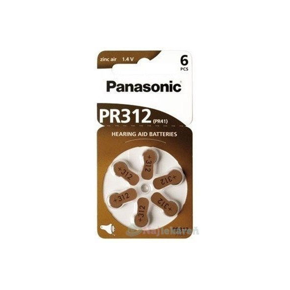 Panasonic PR312 batérie do načúvacích prístrojov 6ks