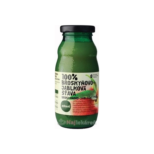 Zdravo 100% BROSKYŇOVO-JABLKOVÁ ŠŤAVA  200 ml