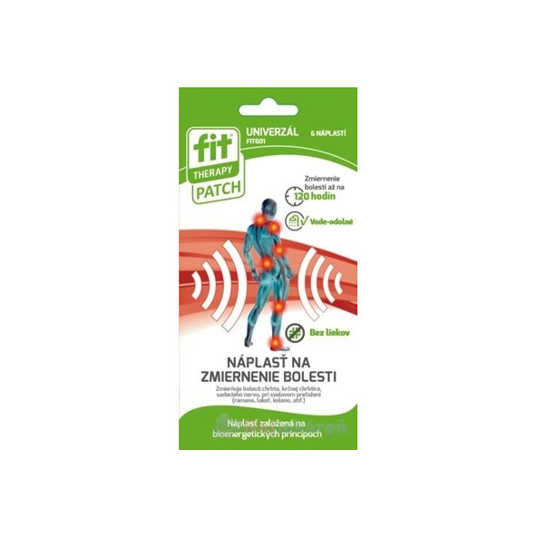 FIT THERAPY Patch UNIVERZÁL náplasť na bolesť 6 ks