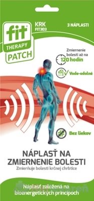 E-shop FIT THERAPY Patch KRK náplasť na bolesť krčnej chrbtice 3 ks