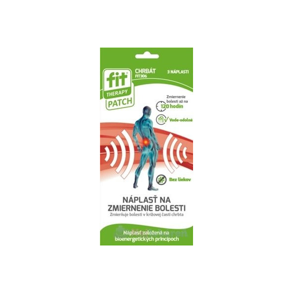 FIT THERAPY Patch CHRBÁT náplasť na bolesť 3 ks
