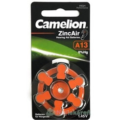 CAMELION ZincAir A13 batérie do načúvacích prístrojov, oranžová 6ks